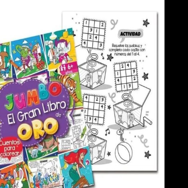 LIBRO PCOLOREAR JUMBO ACT EL GRAN LIBRO DE ORO 1228 C.48